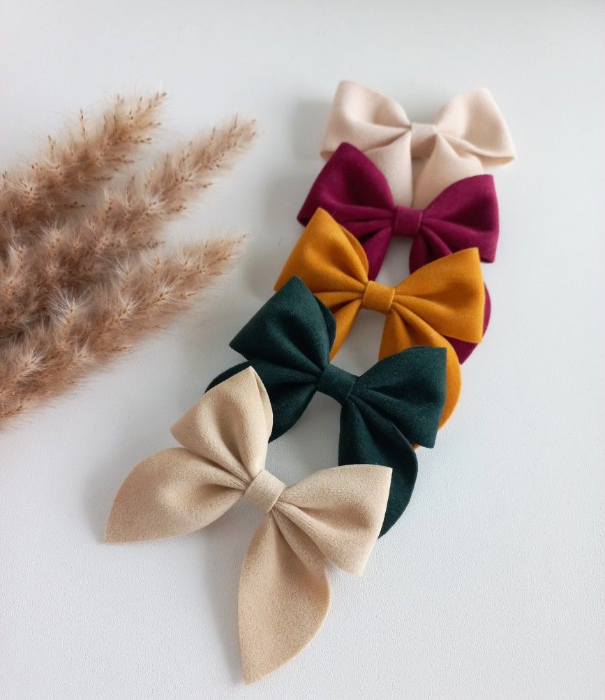 A beautifully crafted velvet hair bow